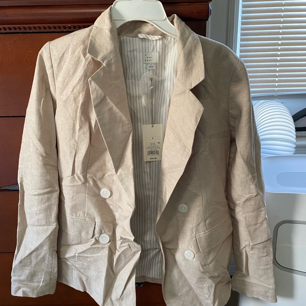 Beige A New Day Brand Blazer size 4! Never worn